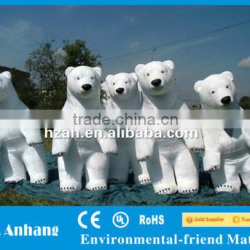 White Inflatable Polar Bear Costume for Festival Decoration