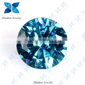Round machine cut raw material color change cubic zirconia for jewelry
