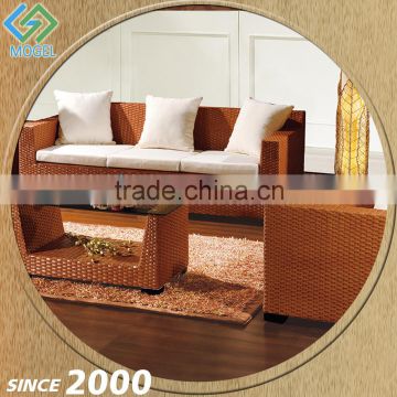 China Exporter Rattan Wicker Italian 8 Seater Sofa Set
