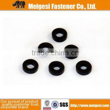 Supply fastener with good quality and price flat common black nylon washer