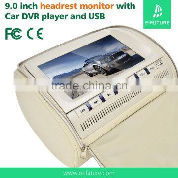 9" Touch screen selling with high quality car headrest dvd player