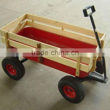 Kids Wooden Wagon Trailers Baby Carriage Cart TC4201