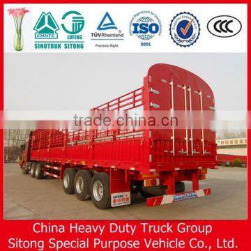 cattle transport semi trailer manufacturers: utility stake fence cargo cattle trailer