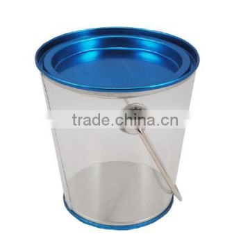 manufacturer handle round pvc packing candy box