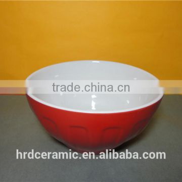 Fun White Modern Ceramic glazed bowl / Decorative Bowl