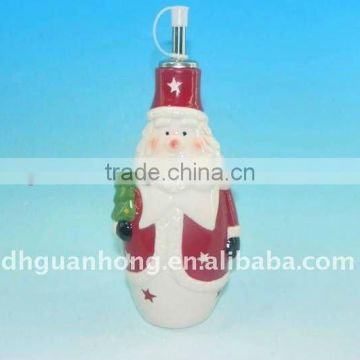 2012 new design Christmas gift ceramic soy sauce bottle