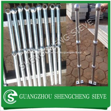 Safety 2 rails ball fence handrailling for stair