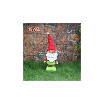 3style Telescopic rod standing Santa Claus doll Christmas gifts Christmas plush toy company activities Decorations