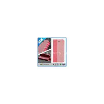 Pink Elegant PU leather folio stand flip iPhone 6 Plus Protective Case cover