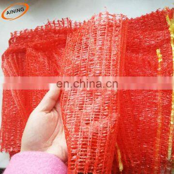 high quality raschel bags for potatoes vegetables,Plastic PE raschel mesh net potato bags 50kg, HDPE mesh bag