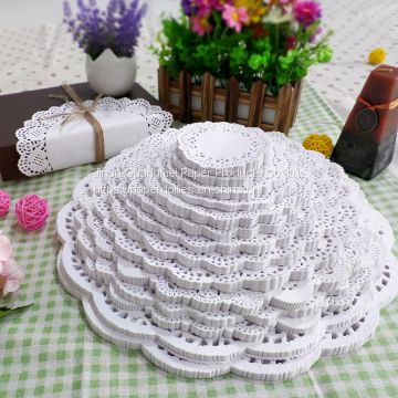 Disposable round paper doilies 5.5'' customized size