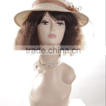 Fiberglass Female Head Mannequin Realistic head manikin Cheap Model H1032