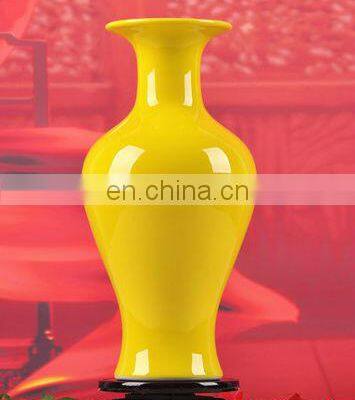 2014 Chinese Plain Colour Glazed Ceramic Porcelain Vases For Decor Or Lamp