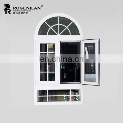 ROGENILAN 70 series aluminum window frame profiles half circle window