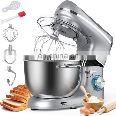 1500W 5L 6L 7L Professional Food Processor Mixer Grinder Stand with Bowl Dough Hook Wire Whip