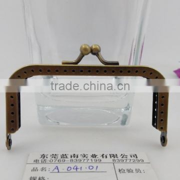 High quality bronze 8.8*4.8cm metal purse frame for ladies purse China manufacturer