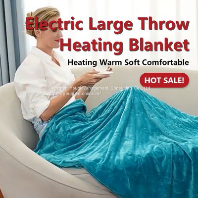 Soft Fleece Electric Blanket/ Hot Selling Custom Electric Blanket/ EU Certificated Bedroom Electric Blanket/