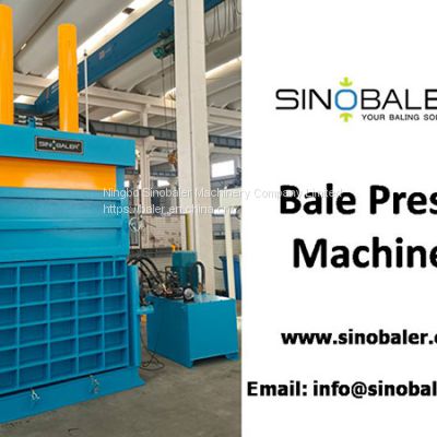 Bale Press Machine For Waste Materials, Hydraulic Bale Press Machine