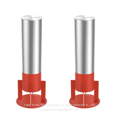 UPARK Car Park Space Outdoor Safety Road Protection 6mm 4mm Flat Metal Roadway Barrier Anti-crash Fixed Post Bollard
