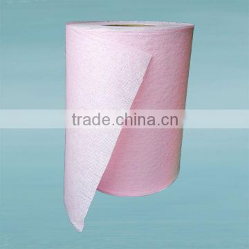 dyeing pink spunlace solid color non woven cloth