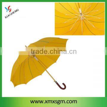 Straight Stick Auto Open Umbrella with Full Fiberglass Frame