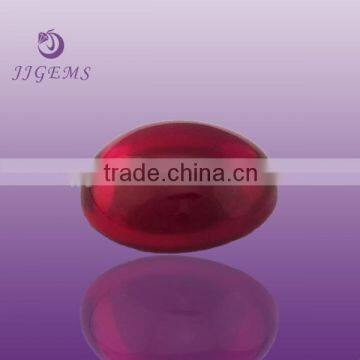 Artificial 7# loose stone oval ruby cabochon