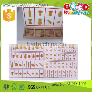 turn and learn shape sorter wooden educational toys OEM learning developmental toy for preschoolers tactile wooden game MDD-1