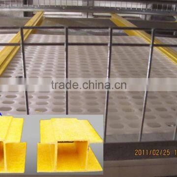 fiberglass beam for poultry plastic slats floor supporting