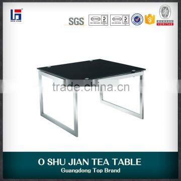 2015 modern glass tea table design SJ139S