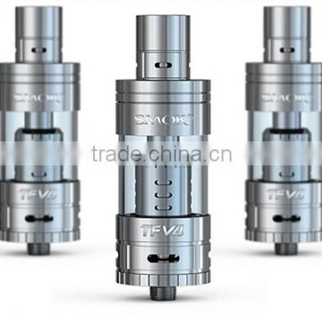 2015 Best Selling Wholesale Price SMOK TFV4 sub ohm tank Top Refill By A Simple Press