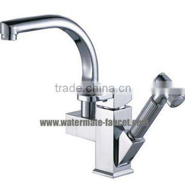 single lever pull out spray kitchen faucet