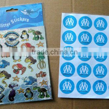 glossy paper cd label with adhesive sticker