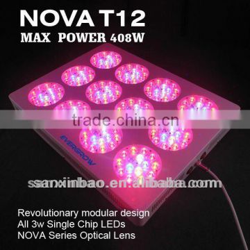Dimmable NOVA T12 Evergrow LED Grow Light 408W for Medical Plants