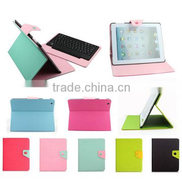 Removable Wireless Bluetooth Keyboard Stand Leather Case Protect For iPad 2 3 4 D0121