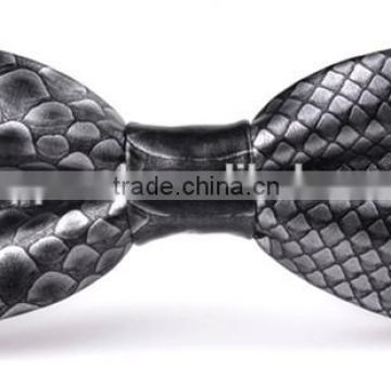 Digital Animal Leopard Print Handmade Leather Bow Tie