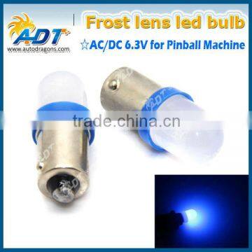 non polarity #44 #47 ba9s led bulb ac 6.3v pinball