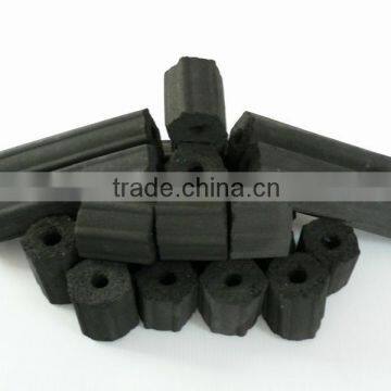 briquette charcoal hexagon shape