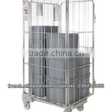 Push Mesh box for pet preforms storage cage