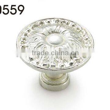 Antique silver knob, antique furniture knob, hardware