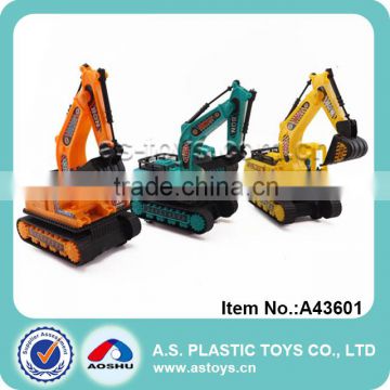 Promotional mini plastic construction robot toy trucks for kids