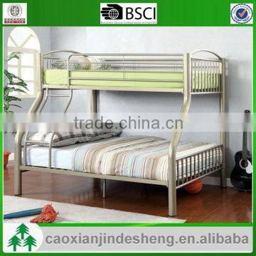 Sturdy adult metal twin over full bunk bed - Silver Finish TF- 08