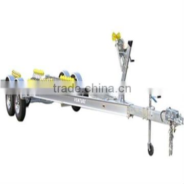 Aluminum Middle Roller Suppport Boat Trailer With Double Axles