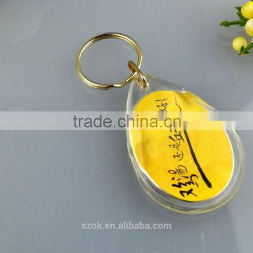 customized acrylic clear pastic key chain manufacturing wholesale