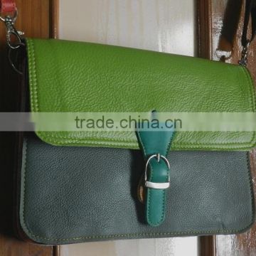 real leather multi colors leather bags/clutch/recycle leather bags