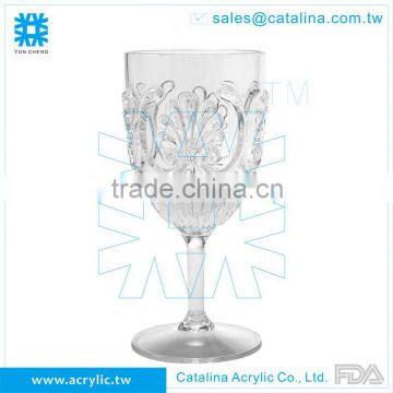 Acrylic MS Clear 443ML Transparent Plastic Beverage Wine Glass