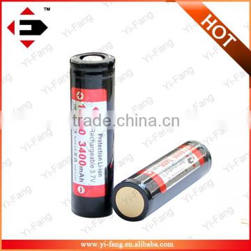 2014 new generation EFAN IMR18650 18650 3400MAH 3.7V with flat top high drainrecharge battery
