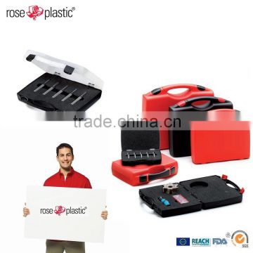 Plastic handheld carrying box with handle RCEL