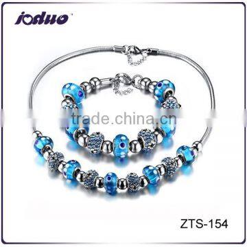 Fashion Point Blue Ladies Necklace And Bracelet Jewelry Sets