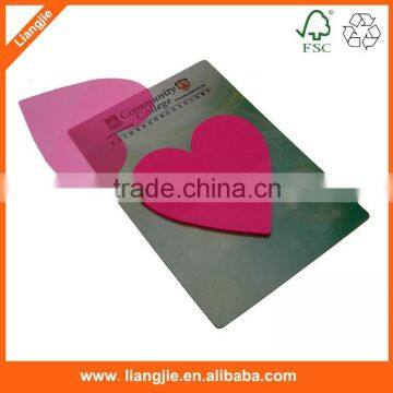 custom die cut transparent sticky note pad,mini plastic pet