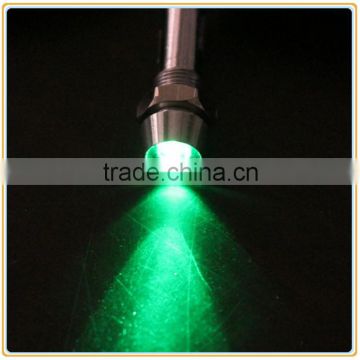 6mm panel mounting hole Green LED cable indicator light